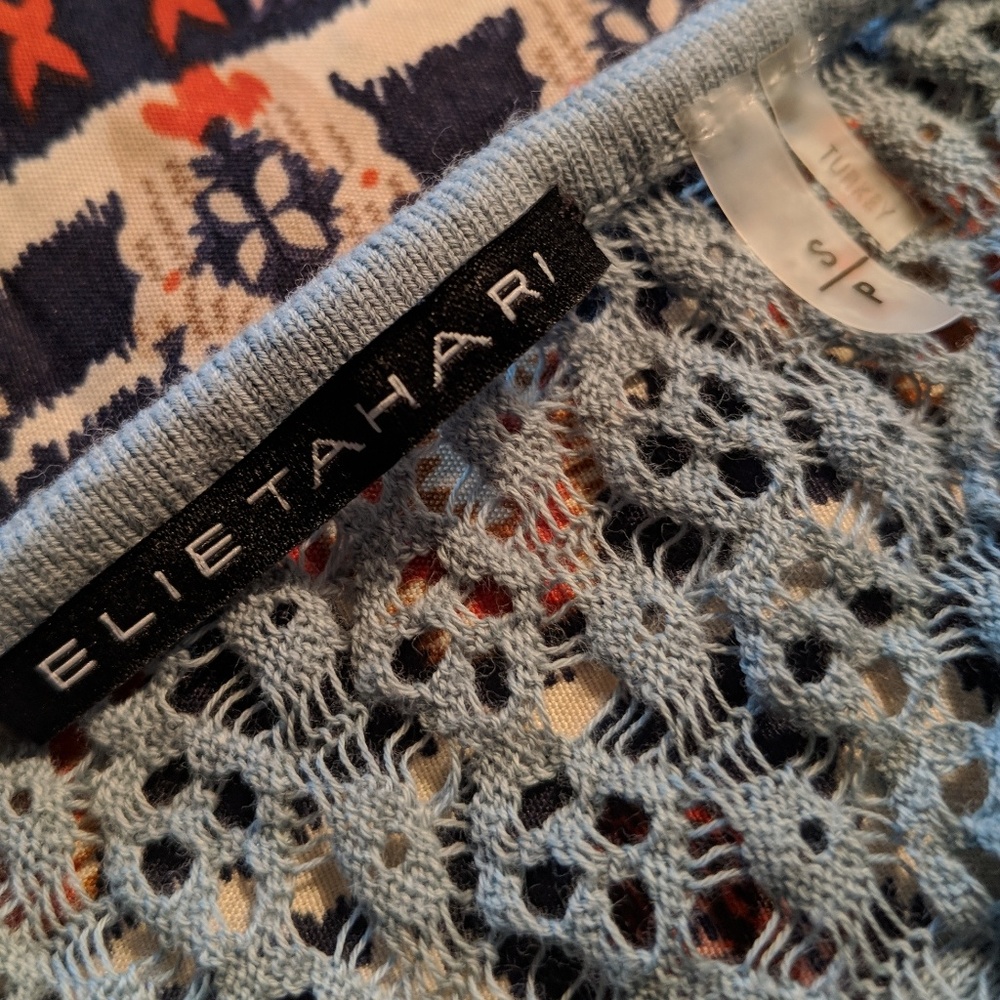 ELIE TAHARI BABY BLUE BLOUSE - Picture 6 of 7